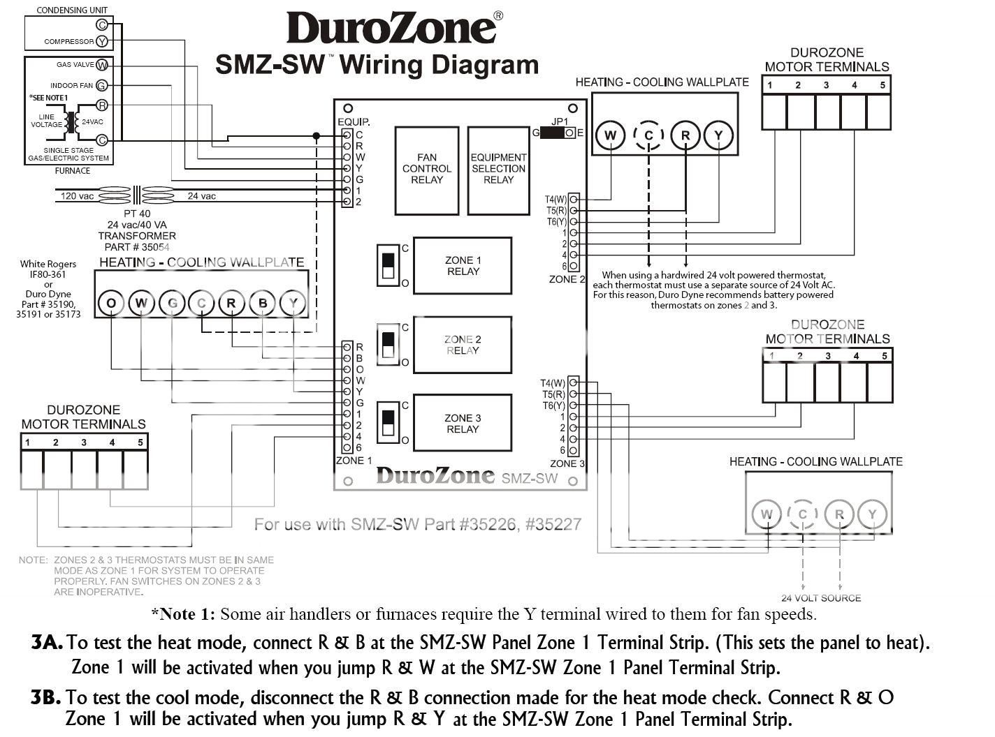 Honeywell DuroZone Thermostat - Programable Replacement ... white rodgers 3 wire zone valve wiring diagram 